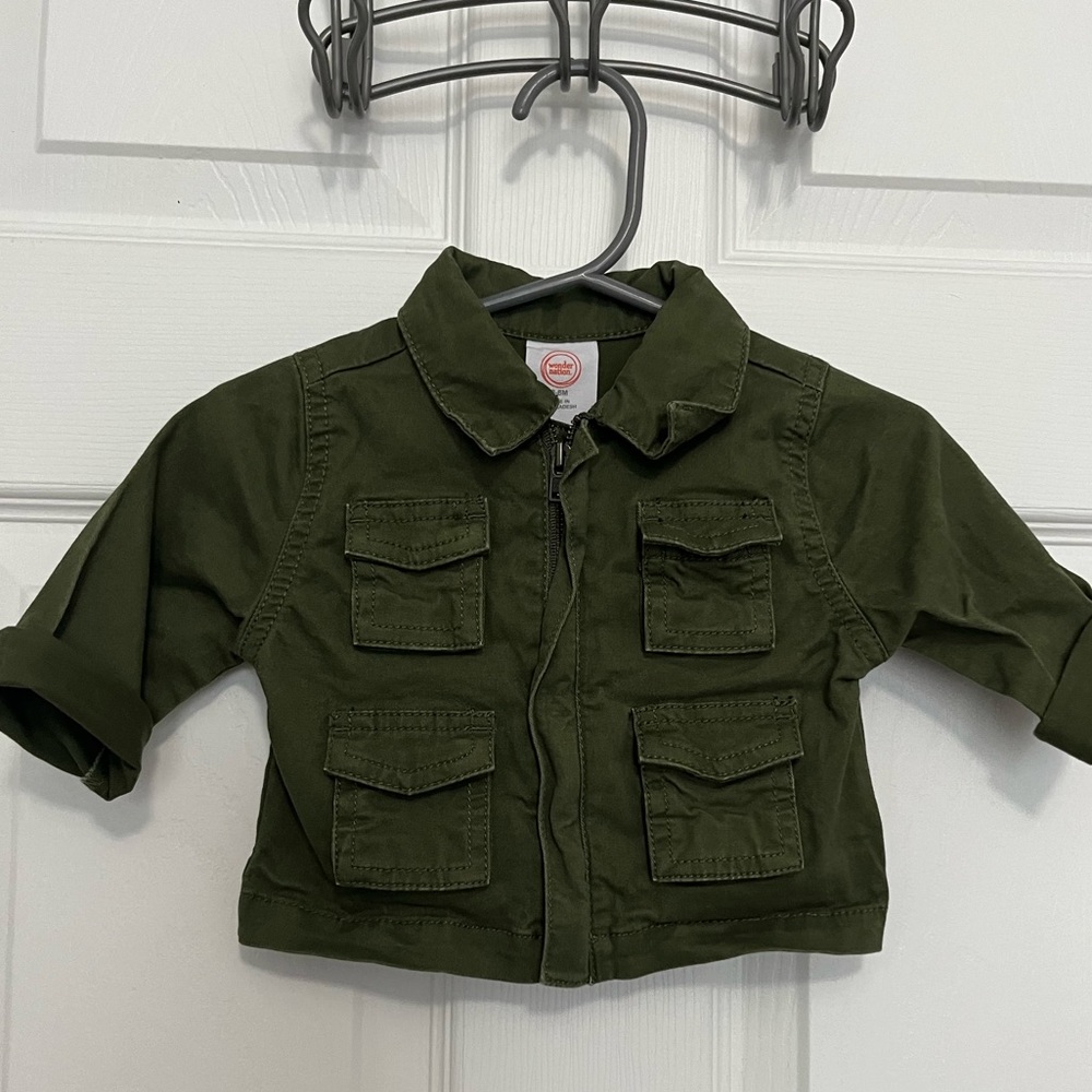 Baby Girl Jacket Olive Green
